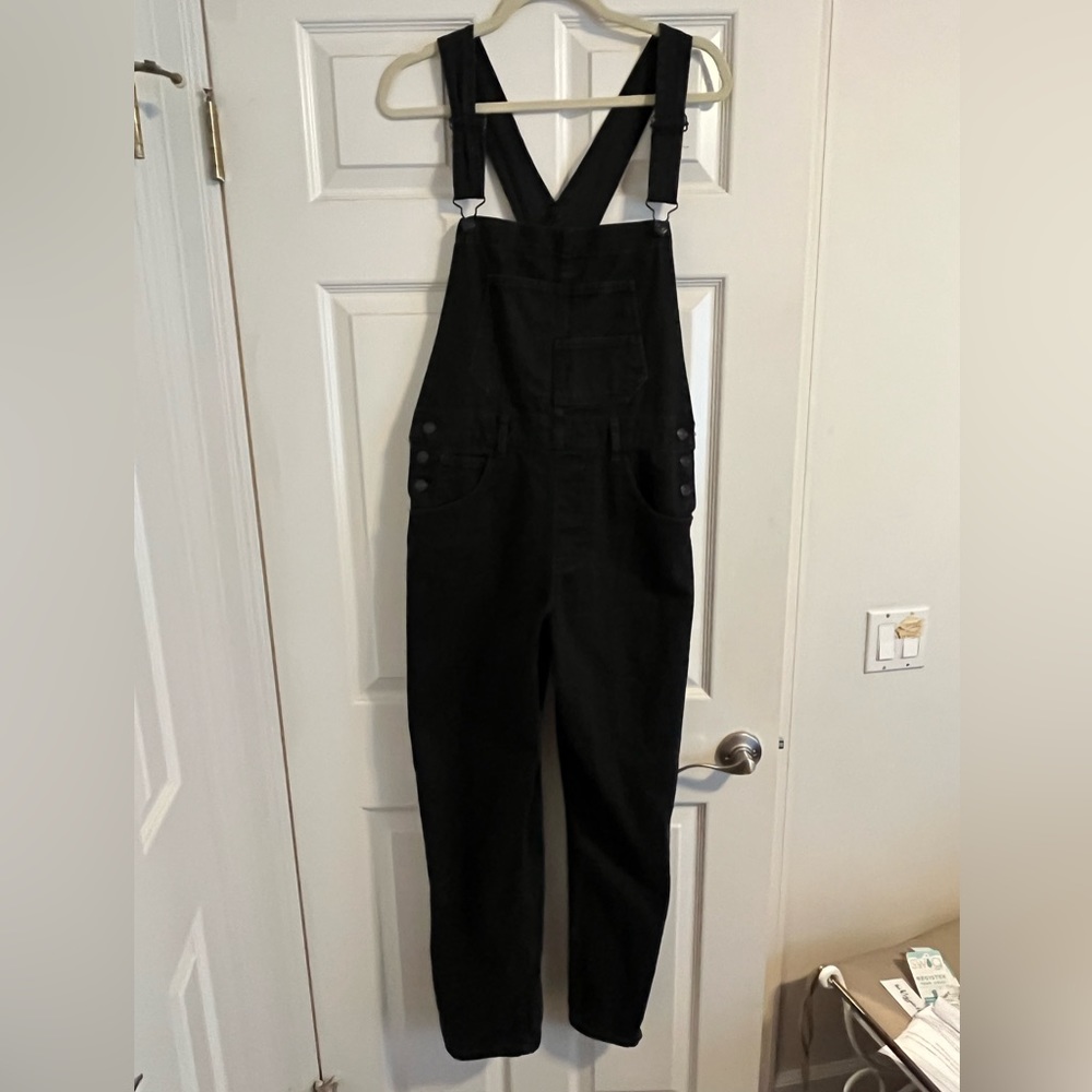 Free People Ziggy Overalls- black, size S